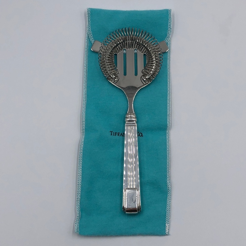 NWT Tiffany Sterling Silver Ice/Cocktail Strainer